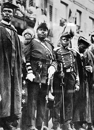 Marcus Garvey in U.N.I.A. Parade in New York City